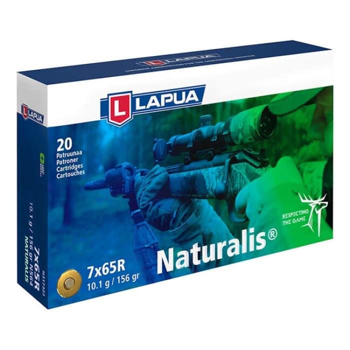 Lapua 7x65R 155gr Naturalis Solid Ammo Box of 20 N317323