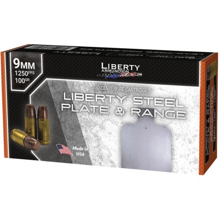 LIB AMMO STEEL PLATE RANGE 9MM 100GR 20/50