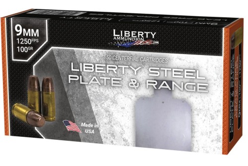 LIB AMMO STEEL PLATE RANGE 9MM 100GR 20/50