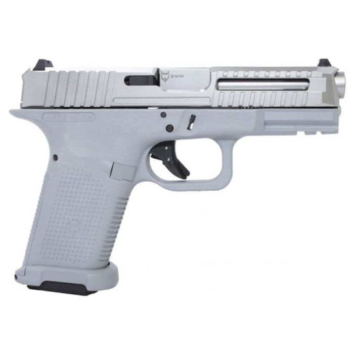 Lone Wolf LTD19 V1 Compact 9mm Pistol, Gray/Silver - LWD-LTD19-V1-GRY