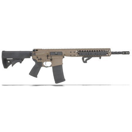 LWRC Individual Carbine 5.56mm NATO 16.1in Flat Dark Earth Anodized Semi Automatic Modern Sporting Rifle - 30+1 Rounds