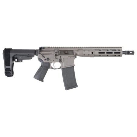 Lwrci Lwrci IC DI M-Lok Pistol, 5.56 Nato, 10.5" Barrel, Sb-A3 Brace, Tungsten Grey, 30-Rd ICDIP5BTG10MLSBA3