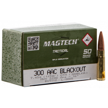 Magtech 115 Grain OTM 300 AAC Blackout Ammo, 50rds/box - 300BLKA