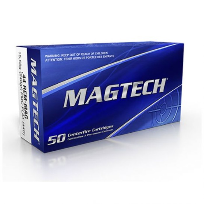 Magtech 240 gr FMJ .44 Magnum Ammunition, 50 Rounds - 44C