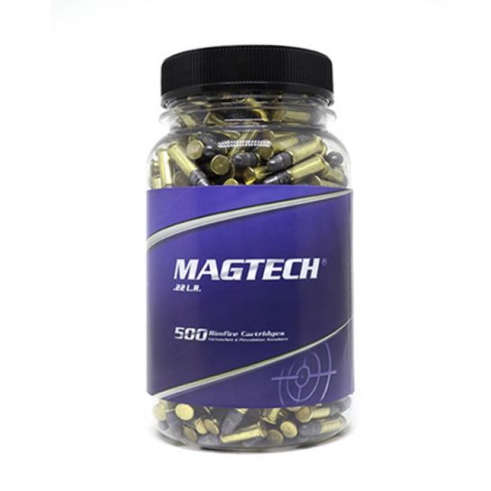 Magtech Standard Velocity 40 gr LRN .22 LR Ammunition, 500 Rounds - 22B