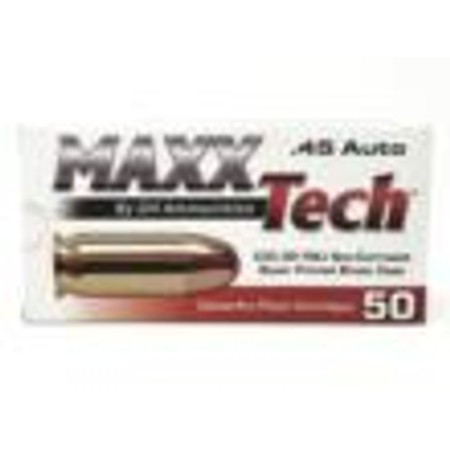 Maxxtech Brass Casefire Handgun Ammunition .45 Acp 230 GR Fmj 1000/Ct PTGB45BC