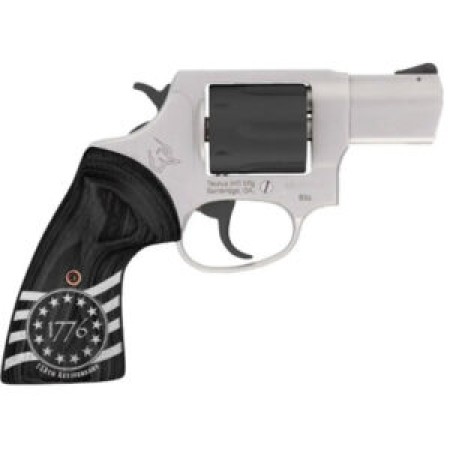 Taurus 2-85625-US3 856 1776 Small 38 Special +P 6 Shot 2" Stainless Steel Barrel, Black Stainless Steel Cylinder, Stainless Steel Frame, Custom Altamont Grip, Transfer Bar Safety