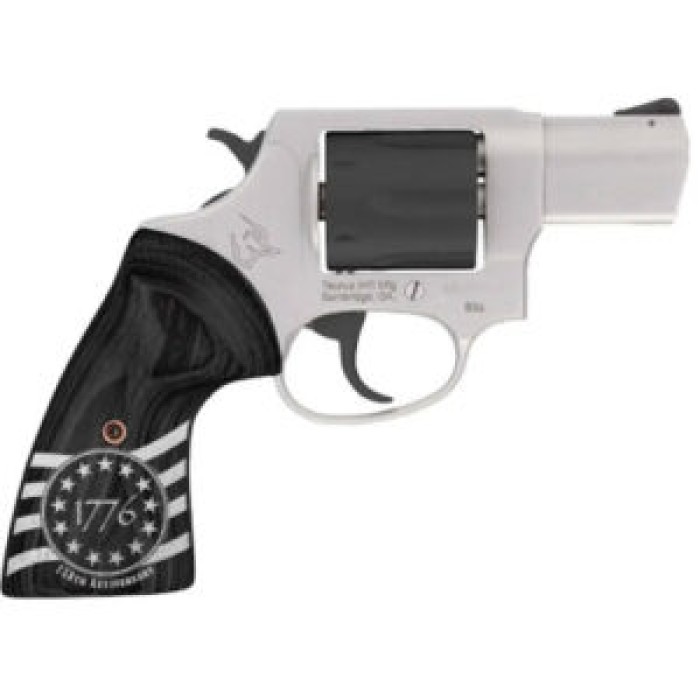 Taurus 2-85625-US3 856 1776 Small 38 Special +P 6 Shot 2" Stainless Steel Barrel, Black Stainless Steel Cylinder, Stainless Steel Frame, Custom Altamont Grip, Transfer Bar Safety Taurus 2-85625-US3 856 1776 Small 38 Special +P 6 Shot 2" Stainless Steel Barrel, Black Stainless Steel Cylinder, Stainless Steel Frame, Custom Altamont Grip, Transfer Bar Safety