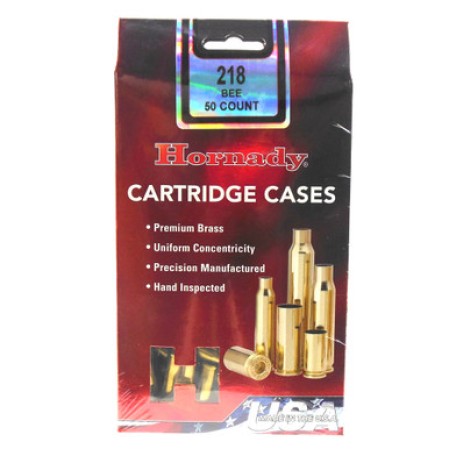 HORNADY 218 Bee 50-Pack Unprimed Rifle Case (8601)