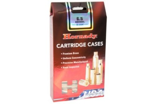 HORNADY 6.5 Grendel 50-Pack Unprimed Rifle Case (86283)