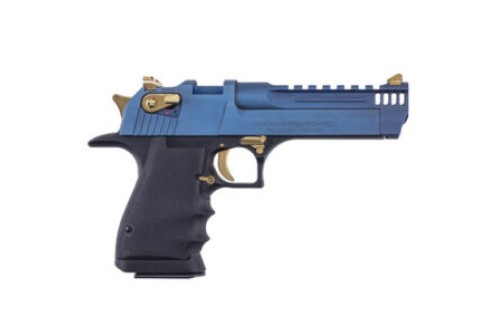 MAGNUM RESEARCH Desert Eagle L5 .50AE 5in 7rd Carbo Blue PVD/Black Single-Action Pistol (DE50L5CBG)