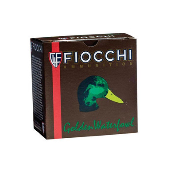 FIOCCHI Golden Waterfowl 12 Gauge 3in BB Bulk Ammo, 250 Round Case (123SGWBB-CASE)