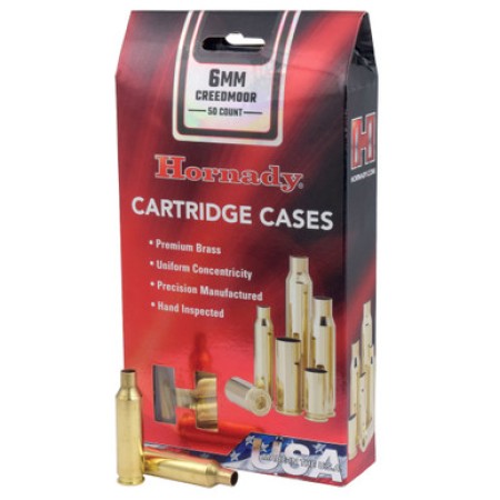 HORNADY 6mm Creedmoor 50-Pack Unprimed Rifle Case (86280)