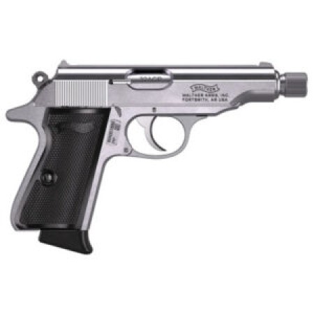 Walther PP SD Pistol 32 ACP 3.9" Stainless Threaded Barrel 8 rd.