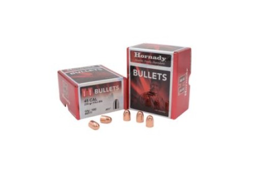 Hornady 45177 FMJ Handgun .45 Cal .451 230 gr Full Metal Jacket Round Nose (FMJRN) 100 Per Box