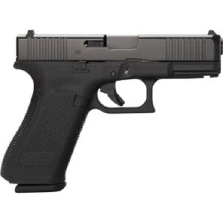 Glock PV4550201 G45 V Crossover 9mm Luger 10+1 4.02" Black GMB Barrel, Black nDLC Steel Serrated Slide, Black Polymer Frame w/Accessory Rail, Textured polymer Grip, Ambidextrous