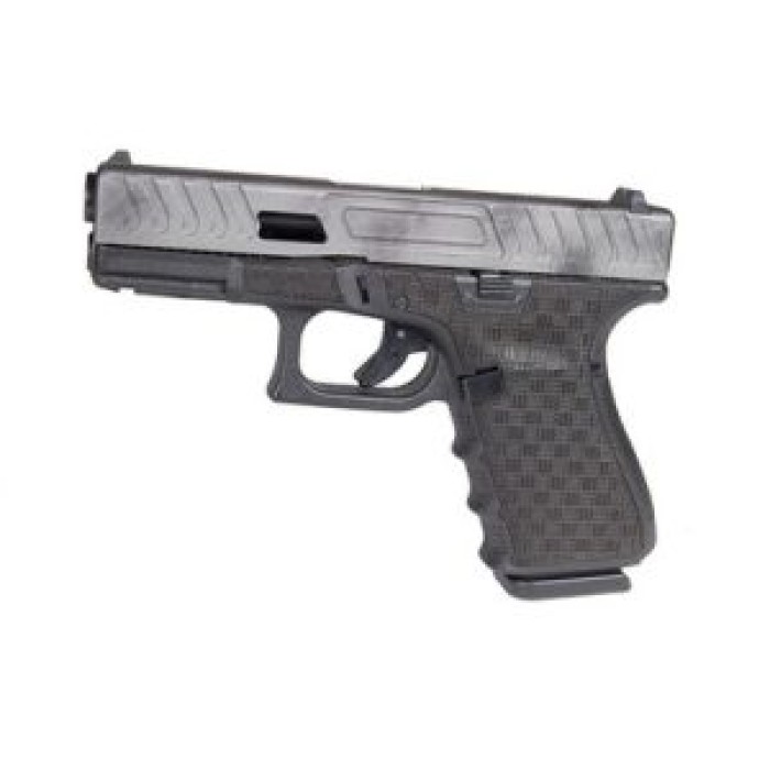 G19 GEN4 9MM M1 Speed Cut Tungsten Grey Stippled Frame PG1950203SC