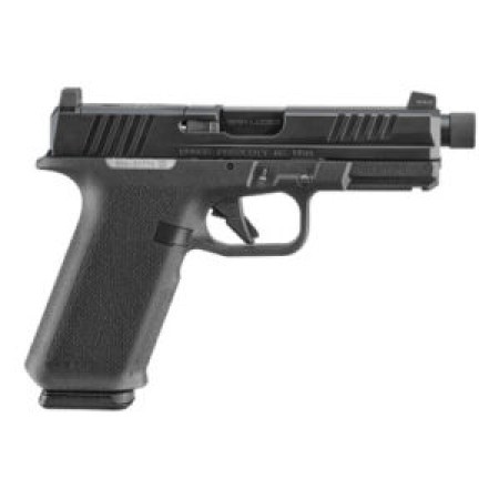 Ruger 19445 RXM  9mm Luger 17+1 4.50" Black FNC Nitride Alloy Steel Threaded Barrel & Optic Ready/Serrated Slide, Black Polymer Frame w/Accessory Rail, Textured Grip, RMR/RMSc/DeltaPoint Pro Footprint