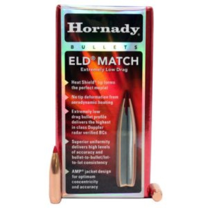 Hornady ELD Match 6.5mm/.264 Cal 120gr Bullets w/1:9