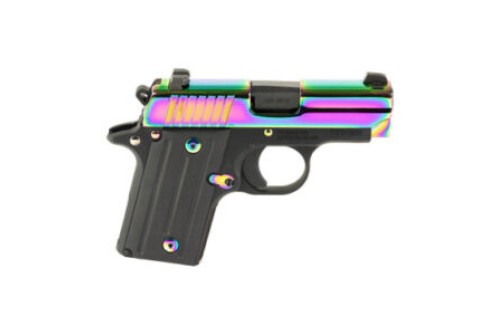 SIG SAUER P238 Micro-Compact 380 ACP 2.7in 6rd Siglite Sights Rainbow Titanium SA Pistol (238-380-RBT2)
