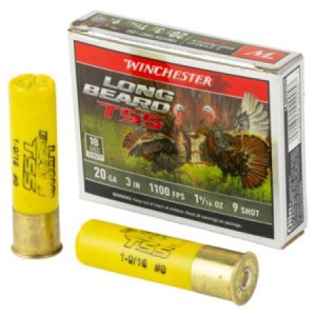 WINCHESTER AMMO 20Ga 1-9/16oz 3in #9 Long Beard 5rd TSS Shotshells (LBTSS2039)