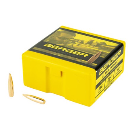 Berger Bullets VLD Target, .224 Diameter, 22 Caliber, 80 Grain, Boat Tail Hollow Point, 100 Count 22422