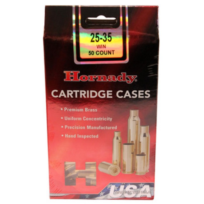 HORNADY 25-35 Winchester 50-Pack Unprimed Rifle Case (86101)