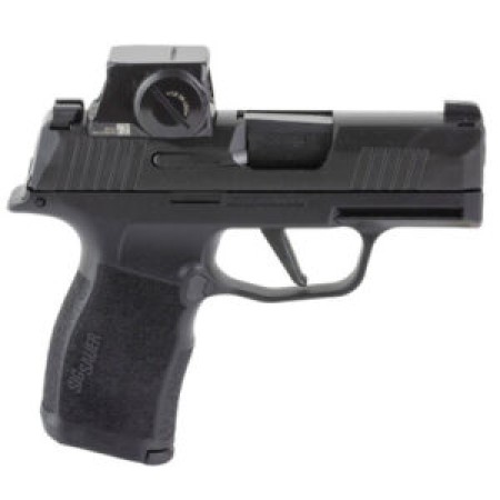 Sig Sauer 365X9BXR3RXSL10 P365X w/Optic Micro-Compact 9mm Luger 10+1 3.10" Black Barrel, Black Nitron Stainless Steel Serrated w/Sig ROMEO-X SIG-LOC Reflex Sight, Black Stainless Steel Frame w/Accesso