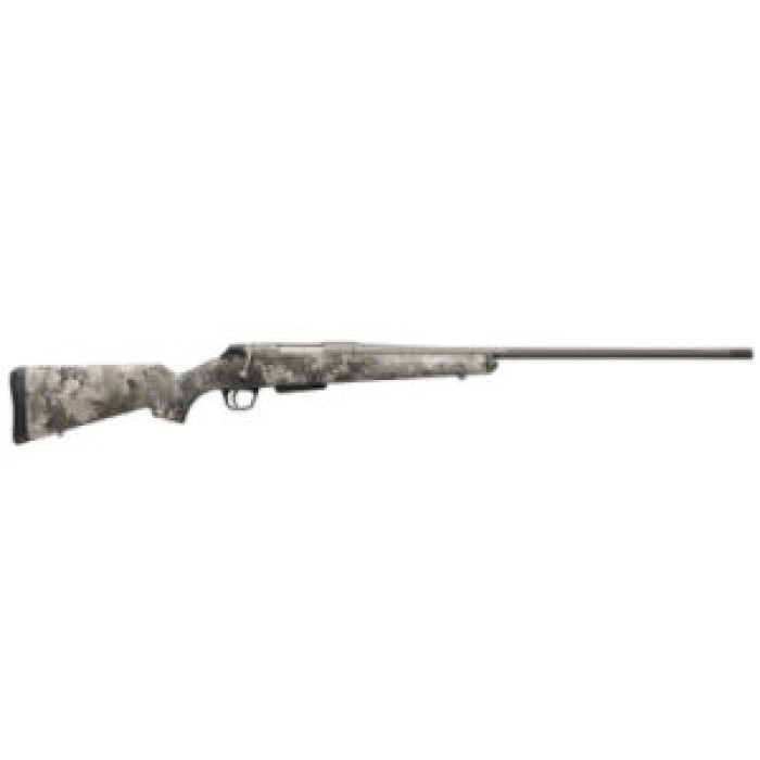 Winchester Repeating Arms 535800226 XPR Extreme 270 Win 3+1 24" Tungsten Cerakote Fluted Threaded Barrel & Drilled & Tapped Steel Receiver, Fixed TrueTimber VSX Synthetic Stock