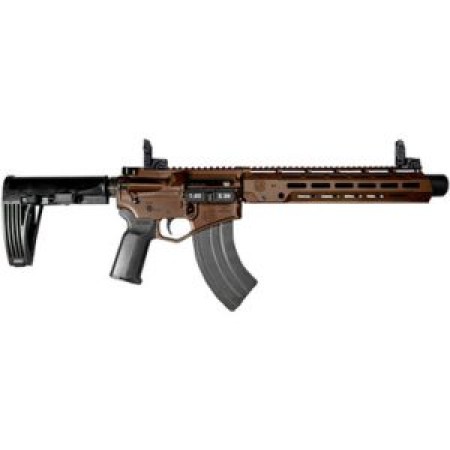 Diamondback Diamondback Db15 Diamond Series Pistol, 7.62X39mm, 10" Barrel, Mbus, 13" M-Lok Rail, Tailhook Brace, Kak Flash Can, Midnight Bronze, 30-Rd DB2064O071