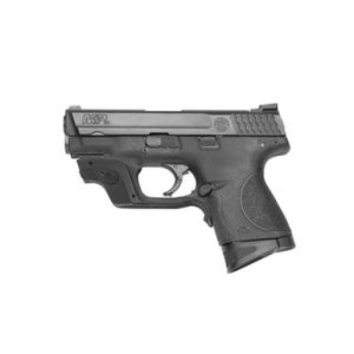 S&W M&P Compact 9Mm Luger 12Rd Magazine 3.5" Barrel NO Thumb Safety With Crimson Trace Green Laser 10176