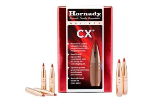 Hornady CX 6.5mm/.264 Cal 130gr Bullets w/1:8