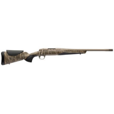 Browning 036147282 X-Bolt 2 Speed SPR Full Size 6.5 Creedmoor 4+1 18" Smoked Bronze Cerakote Fluted Threaded Barrel, Smoked Bronze Cerakote Steel Drilled & Tapped Receiver, Mossy Oak Bottomland Adj Va
