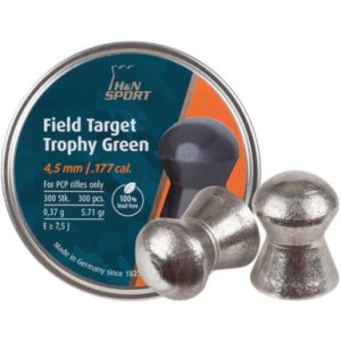 H&N Field Target Trophy Green .177 cal. lead-free- per 300