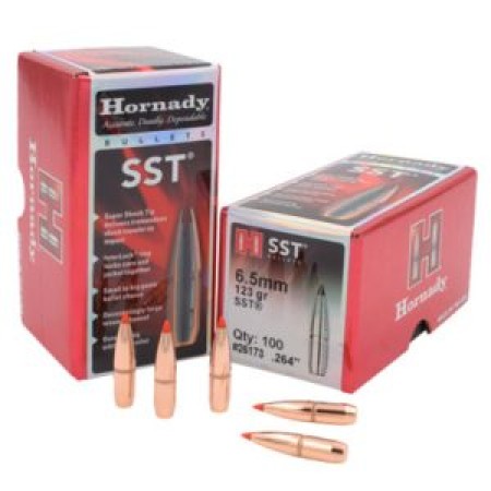 Hornady SST 6.5mm/.264 Cal 123gr Bullets (100/Box) 26173