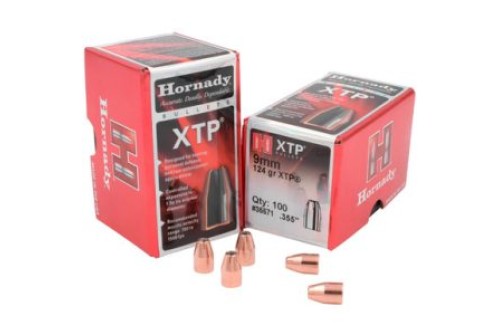 Hornady XTP 9mm/.355 Cal 124gr Bullets (100/Box) 35571