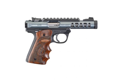 Ruger Mark IV 22/45 Lite .22 LR Pistol with Target Grips, Diamond Gray - 43921