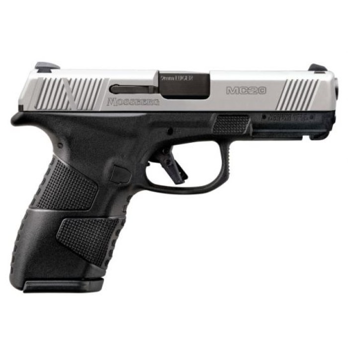 Mossberg MC2c 9mm Pistol 3.9" 10rd, Stainless/Black - 89021