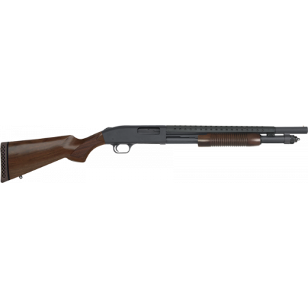 Mossberg 590 Retrograde 12 Gauge Shotgun Pump Action 18.5", Walnut - 52151