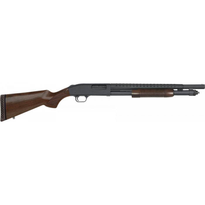 Mossberg 590 Retrograde 12 Gauge Shotgun Pump Action 18.5", Walnut - 52151