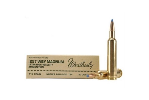 Weatherby Select Plus 257 Weatherby Mag 115 grain Ballistic Tip Rifle Ammo, 20/Box - N257115BST