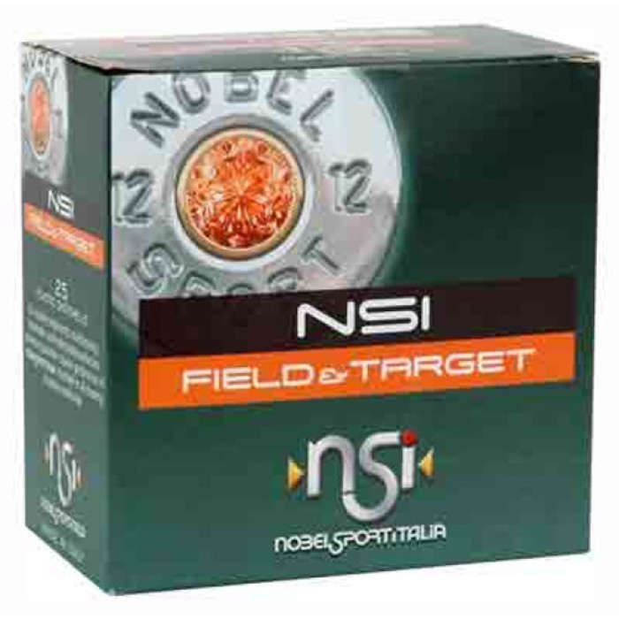 Nobel Sport Field & Target Shotshells 12 GA 2-3/4" 1-1/8 OZ 1255 Fps #8 25/Ct 9471218