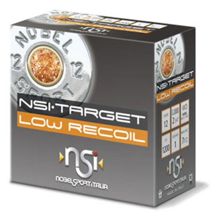 Nobel Sport Low Recoil 12 GA, 2-3/4in. 1oz. #8 Shot - 25 Rounds [MPN: 470080]