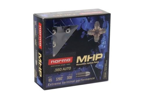 NORMA 85 gr MHP .380 ACP Ammunition 20 Rounds - 610040020