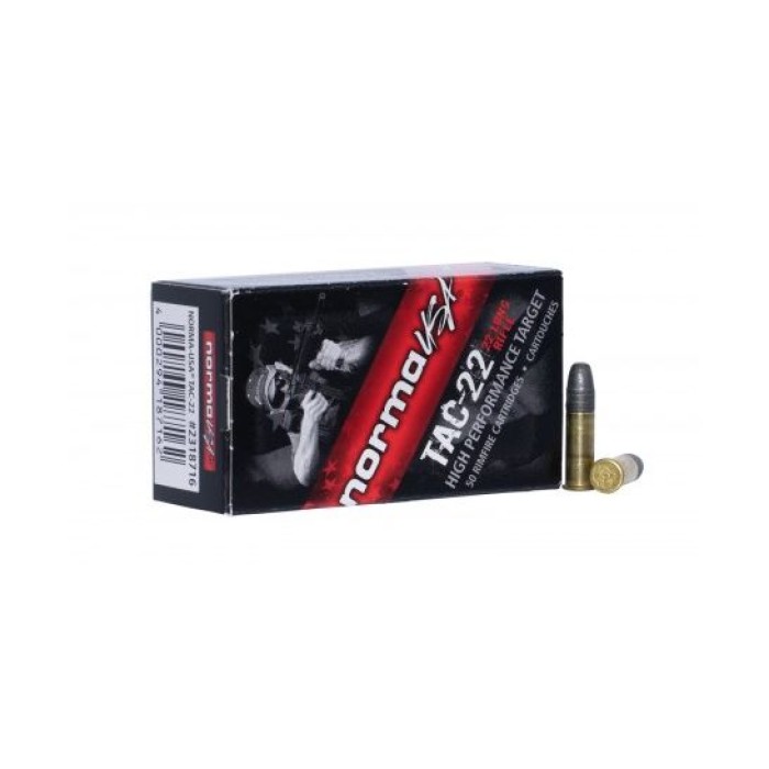 Norma Tac and Match Tac .22 Long Rifle 40gr Ammo (50 per Box) 2425092