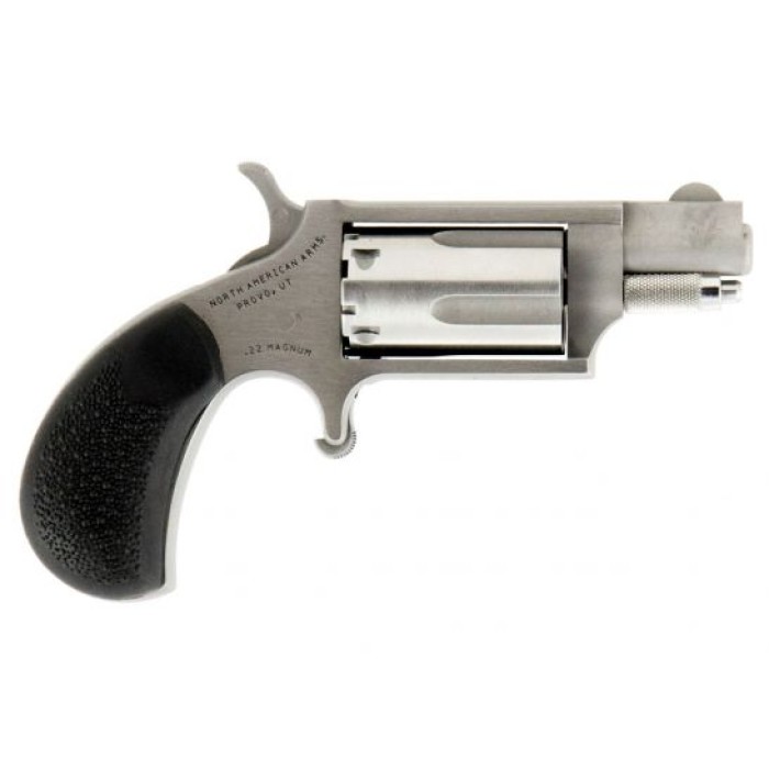 North American Arms 1.13" .22 Magnum Mini Revolver Carry Combo With Holster, Stainless - 22MSGRCHSS