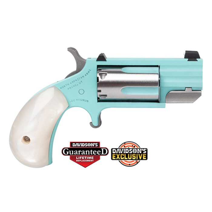 North American Arms NAA Pug 22mag 1" Heavy Barrel Turquoise Cerakote