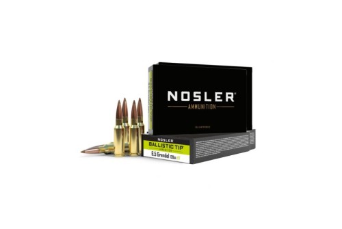 Nosler Ballistic Tip Rifle Ammunition 6.5mm Grendel 120 gr BT 20/ct