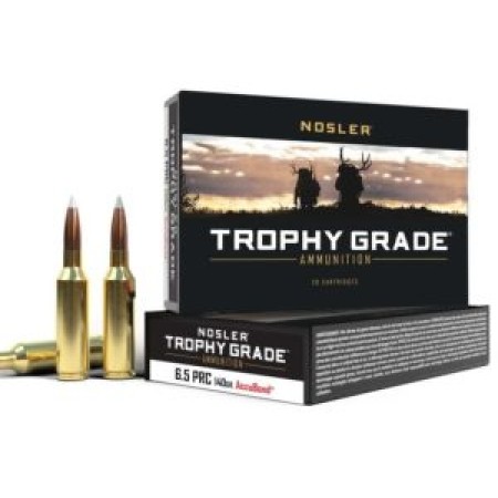 Nosler Ballistic Tip Spitzer Boat-Tail 6.5 PRC Ammo 140 gr. 20 Rounds Box