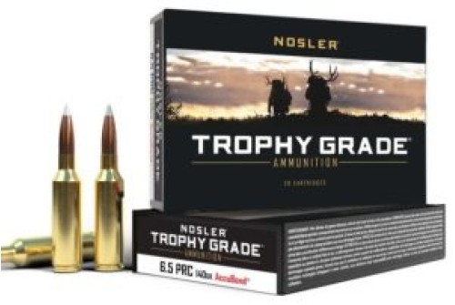 Nosler Ballistic Tip Spitzer Boat-Tail 6.5 PRC Ammo 140 gr. 20 Rounds Box